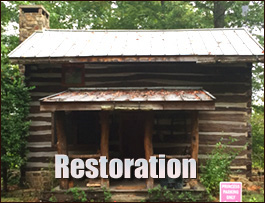 Historic Log Cabin Restoration  Richmond, Virginia